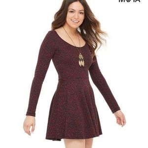 Bethany Moa Long Sleeved Leopard Dress